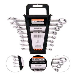 Jogo 10 Peças Chave Fenda Philips com 8 Peças Chave Combinada - 2