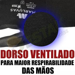 Kit 3 Luvas Anti-estática Tamanho GG Para Eletrônica Esd Preta - 5