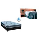 Ver imagem 1 de Cama Box Casal CRC + Colchão D45 Cecina + Cabeceira Plus Atacama
