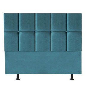 Cabeceira para Cama Box Casal 1,60 Cm Poliana - Oferta House Cor:azul Turquesa