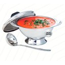 Ver imagem 5 de Kit 3 Peças Sopeira Inox Com Tampa e Concha Para Servir 1,7L