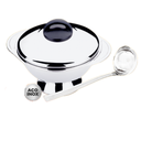 Ver imagem 1 de Kit 3 Peças Sopeira Inox Com Tampa e Concha Para Servir 1,7L