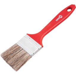 Pincel 2 Cerda Gris Cabo Plástico Para Tintas Latéx E Acríl - 2