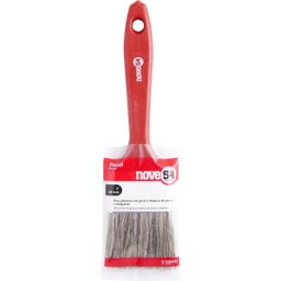 Pincel 2 Cerda Gris Cabo Plástico Para Tintas Latéx E Acríl - 1