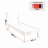 Cama Solteiro Master C/ Estrado Super Reforçado 100% MDF:Branco - 2
