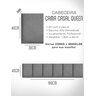 1 Módulo de Cabeceira Cama Box Solteiro Casal Queen King Estofada Modulada 40x30cm - 8