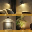 Ver imagem 5 de Luminaria Arandela Parede Mesa 3 Tons Ajustaveis Recarregavel Usb Portatil Iluminaçao Decoraçao Sala