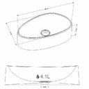 Ver imagem 5 de Cuba Sintética Petra Preto Fosco 43cm - P103493 - Cozimax