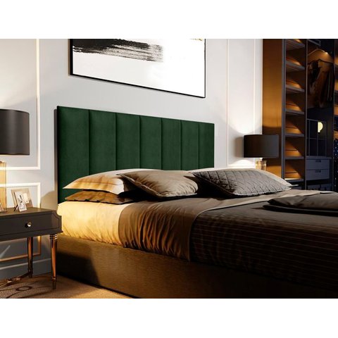 Cabeceira Estofada Suspensa para Cama Queen 1,60 Metros - Verde Musgo