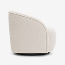 Ver imagem 6 de Poltrona Giratória 87cm Heidi Bouclé Nobre Off White - Sallar Home