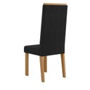 Ver imagem 4 de Conjunto 6 Cadeiras para Sala de Jantar Nice Espaldar Preto/Mel
