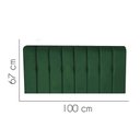 Ver imagem 2 de Painel Estofada Kiara 100cm Solteiro para Cama Box Quarto Suede Verde - Ahazzo Móveis