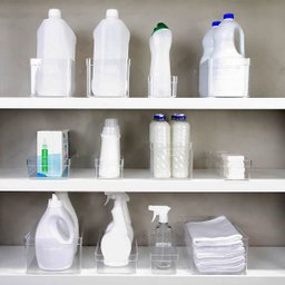 Organizador Multiuso Empilhável 30x15x13cm Caixa Organizadora Transparente com Alças Clear Ou - 6