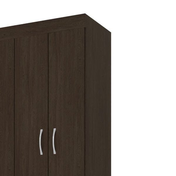 Guarda-Roupa Meraki com 4 Portas e 2 Gavetas Ébano Touch Dst - 4