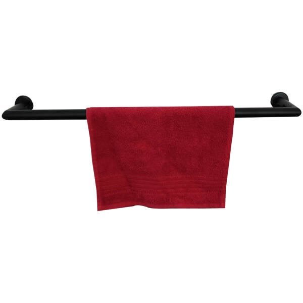 Toalheiro Suporte Porta Toalha Preto Banheiro Hortência 60cm - 4
