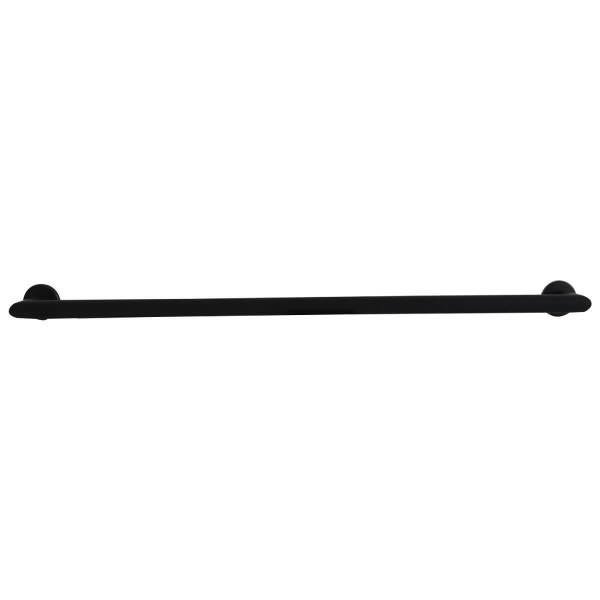 Toalheiro Suporte Porta Toalha Preto Banheiro Hortência 60cm - 1