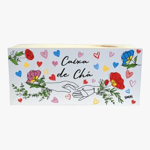 CAIXA DE CHA RETANGULAR - MÃE UNICA