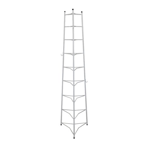 Tripé Porta Panelas Estrela Branco 9 Compartimentos 174cm Ouro Minas