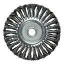 Ver imagem 2 de Kit 3 Unidades Escova Aço Carbono Circular Fio Torcido 100mm Diâmetro e Furo 22,2mm