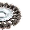Ver imagem 4 de Kit 3 Unidades Escova Aço Carbono Circular Fio Torcido 100mm Diâmetro e Furo 22,2mm
