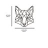Escultura de Parede em MDF Raposa Geométrica - 3