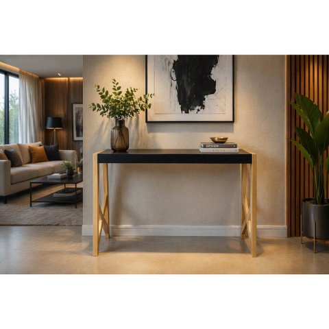 Aparador Lateral Mesa Madeira Maciça Sala Cozinha Jantar Casa Nova Decorada Moderna