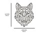 Escultura de Parede em MDF Lobo Geométrico - 3