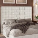 Ver imagem 3 de Cabeceira para Cama Box Casal 140 Cm Madri Linho Cru - Nexta Casa