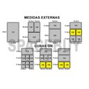 Ver imagem 2 de CONJ 13 CUBAS Gastronômica Policarbonato GN 1/6X65 mm 1 Litro COM TAMPAS EM POLI 1/6 Com DOBRADIÇA, 