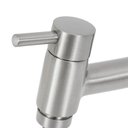 Ver imagem 4 de Torneira de Parede para Tanque com Bica Reta Cinza Slim Fani:prateado