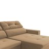 Sofá Moa Retrátil e Reclinável 2,14M Suede Liso Bege Dst - 5