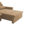 Sofá Moa Retrátil e Reclinável 2,14M Suede Liso Bege Dst - 4