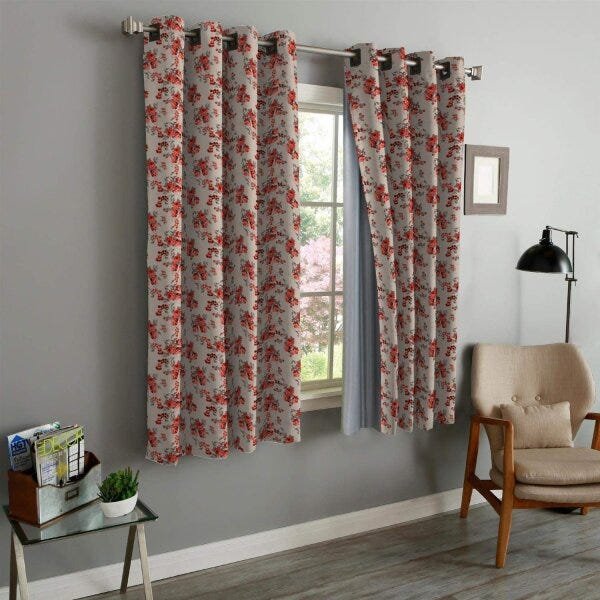 Cortina 2 Folhas Blackout 180cmx240cm Tecelagem Damata - 1