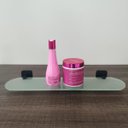 Ver imagem 6 de Conjunto Banheiro Toalheiro Papeleira Porta Shampoo Saboneteira Vesúvio Preto