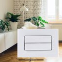 Ver imagem 4 de Interruptor Duplo Paralelo Embutir em Moveis Sleek Margirius Cor:branca