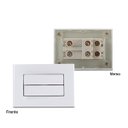 Ver imagem 5 de Interruptor Duplo Paralelo Embutir em Moveis Sleek Margirius Cor:branca