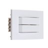 Interruptor Duplo Paralelo Embutir em Moveis Sleek Margirius Cor:branca - 1