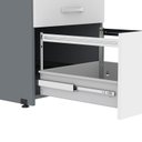 Ver imagem 5 de Arquivo para Pasta Suspensa com Chave 4 Gavetas P25 128cmx45,7cmx47,3cm Grafito Branco