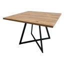 Ver imagem 4 de Mesa Estilo Industrial Quadrada 160x160cm - Antíqua.