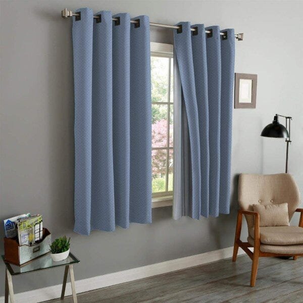 Cortina 2 Folhas Blackout 180cmx240cm Tecelagem Damata - 1