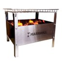 Ver imagem 1 de Churrasqueira Portátil Desmontável Camping Inox com Bolsa