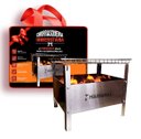 Ver imagem 2 de Churrasqueira Portátil Desmontável Camping Inox com Bolsa
