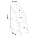 Ver imagem 6 de Mesa Apoio Mdf Sala de Estar 70 Cm 4503 Cedro Off White Arly