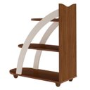 Ver imagem 4 de Mesa Apoio Mdf Sala de Estar 70 Cm 4503 Cedro Off White Arly
