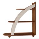 Ver imagem 3 de Mesa Apoio Mdf Sala de Estar 70 Cm 4503 Cedro Off White Arly
