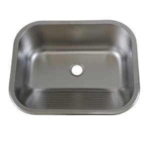 Tanque de Aço Inox 55x45 com Cuba Ampla e Instalação Completa para Lavanderia