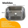 Tanque de Aço Inox 55x45 com Cuba Ampla e Instalação Completa para Lavanderia - 5