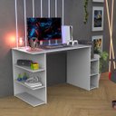Ver imagem 2 de Escrivaninha Gamer para Computador High Fps - Branco
