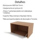 Ver imagem 5 de Gabinete com Cuba para Banheiro Bn3630x46 Amendoa Branco Tecno Mobili