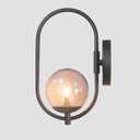 Ver imagem 6 de Arandela Online Preta Globo de Vidro Fume + Led 5w